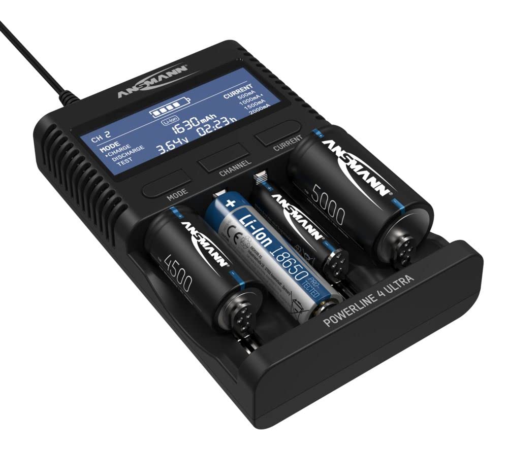 Ansmann Ans 1001-0080 - Tischladeger?t Powerline 4 Ultra, Nimh, LI-Ion (1001-0080)