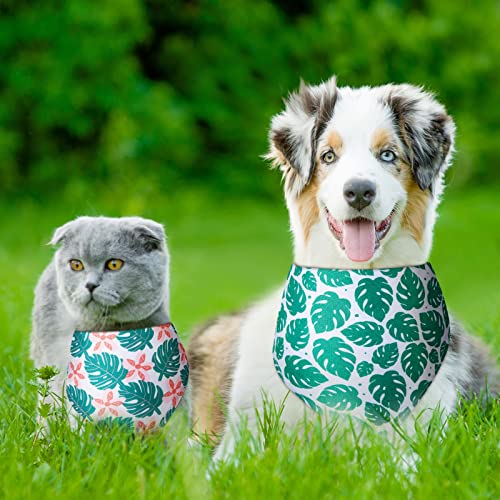 20 Packs Halloween Dog Bandana Pumpkin Ghost Bandana Summer Pet Scarf Beach Hawaii Washable Triangular Bibs Pet Adjustable Washable Kerchief Dog Bandana For Small And Large Dogs (Fruit) #TOP4