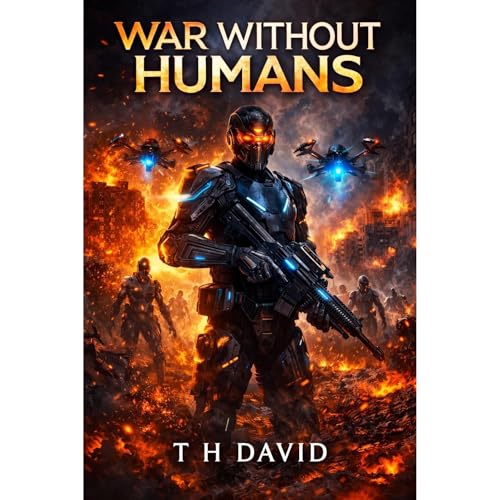 WAR WITHOUT HUMANS Audiolibro Por T H DAVID arte de portada