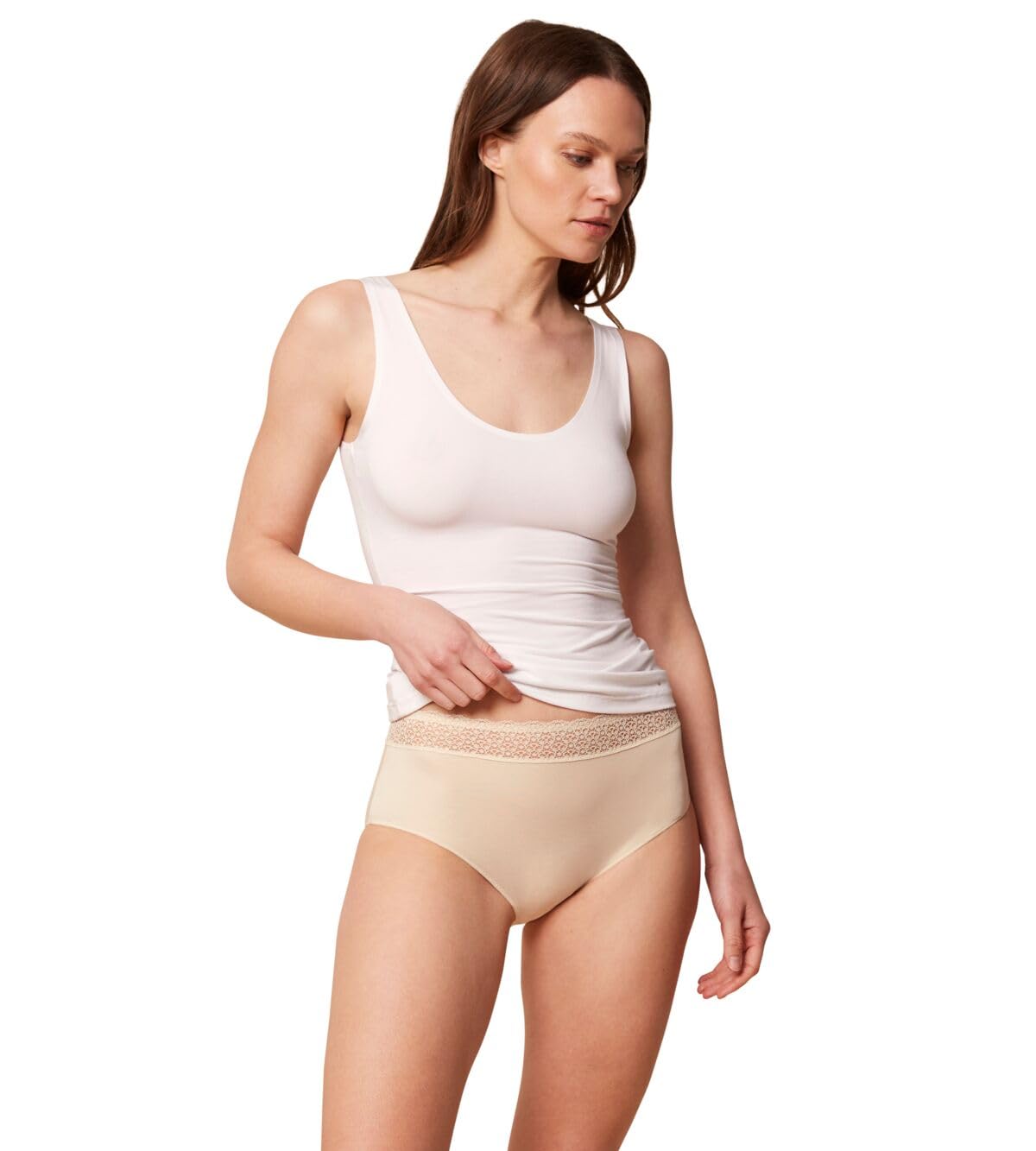 Triumph Women's Beige Knickers Feel Of Modal Midi (X2)