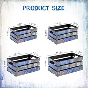 Setof4decorativewoodcratesnestingstoragecontainer4sizefarmhousewoodenstorageboxesrusticwoodencratesforstoragedisplaydecorationsvintageairbrush Urban Country Home Decor Set of 4 decorative wood crates nesting storage container 4 size farmhouse wooden storage boxes rustic wooden crates for storage display decorations vintage airbrush urban country home decor