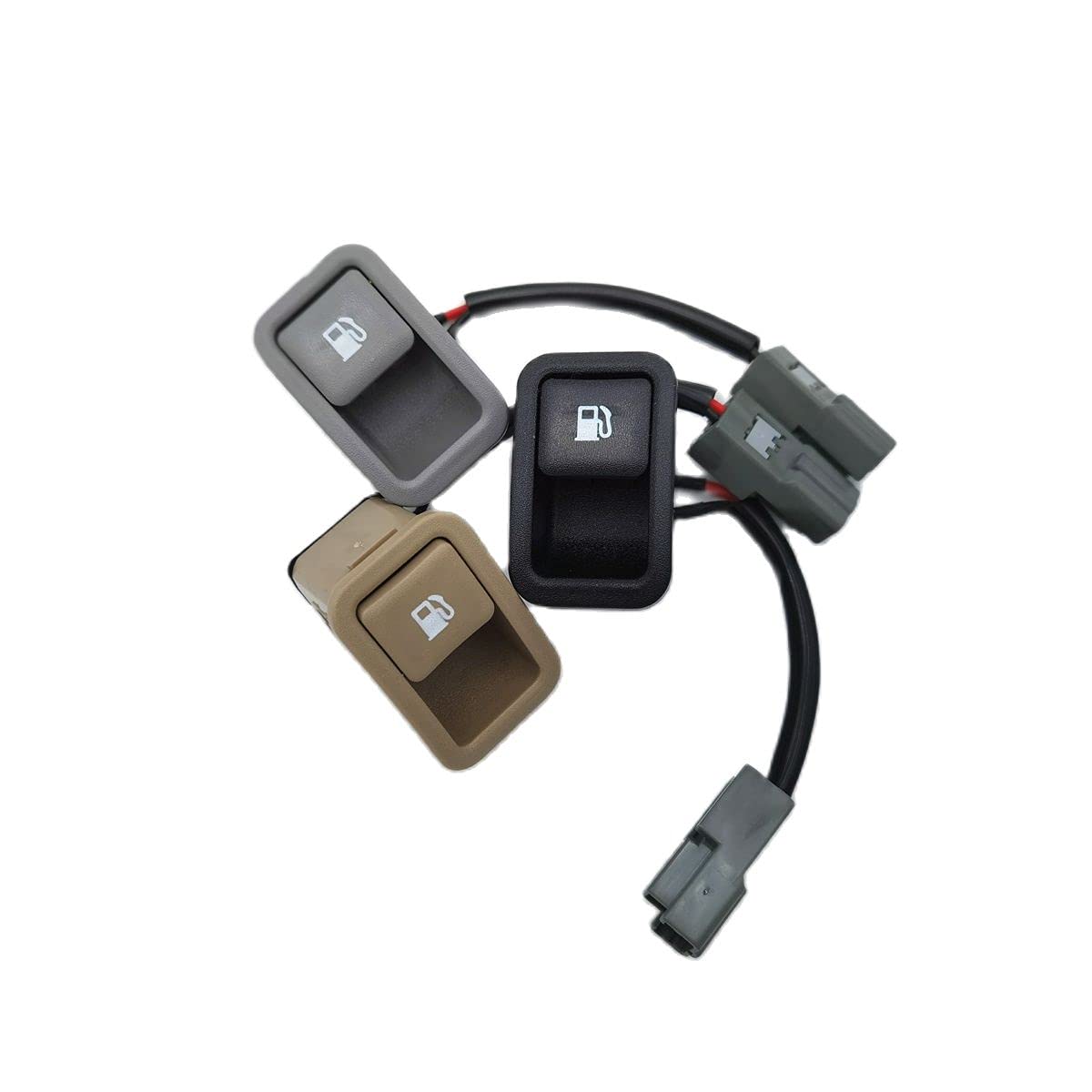 Fevas Genuine Fuel Filler Tank Cover Opening Switch Button for Hyundai Santa Fe 2007-2012 Fuel Gas Door Switch 93555-2B000 935552B000 - (Brand: New, Color: Black)