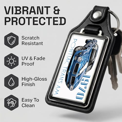 Image of Brotherhood Car Key Chain for Trans Am Firebird - Classic Models Keychain for Men and Women Gift Key Ring