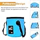 Faltbarer Eimer, 12 L Multifunktions Falteimer, Outdoor Faltschüssel, Waschbecken Zusammenklappbarer, Camping Eimer fürReisen im Wandern, Blau