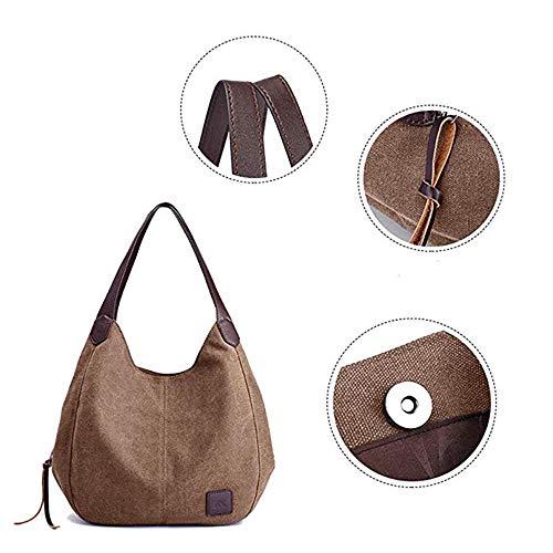 Canvas Hobo Bag Tote Handbag Shopping Shoulder Bag4