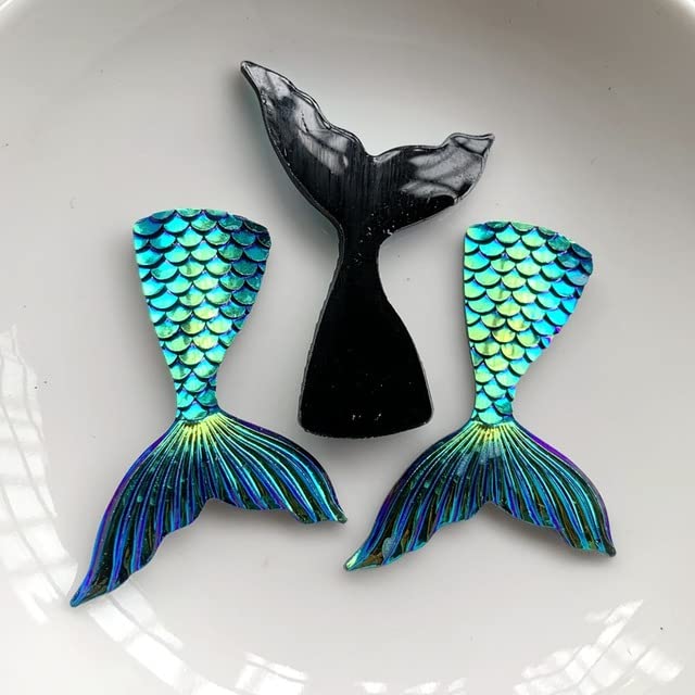 100 Stück Fischschuppen Strasssteine - Kunstharz Glitzersteine Für Bastelprojekte