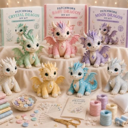 Kit de costura de dragón en patchwork para decorar salones modernos y dormitorios 3