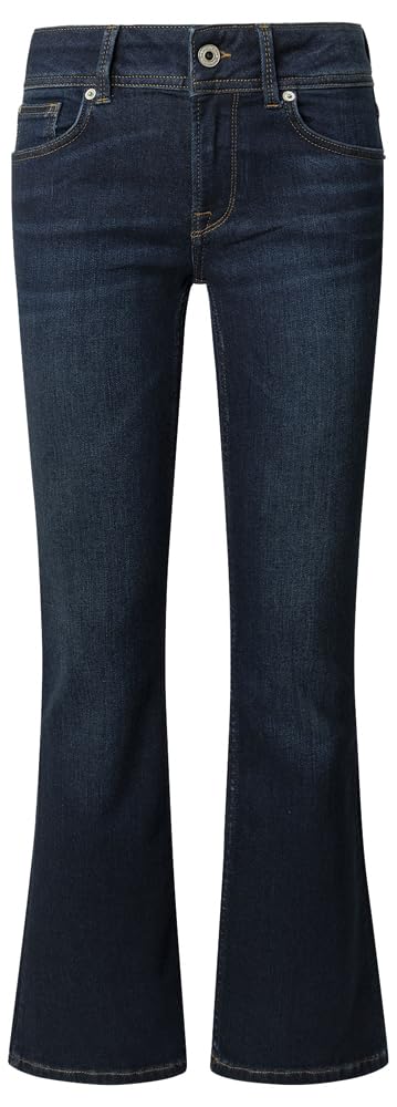 Pepe Jeans Women's Blue(Denim-6Fa) Flare Lw Pimlico Jeans, 25W/32L