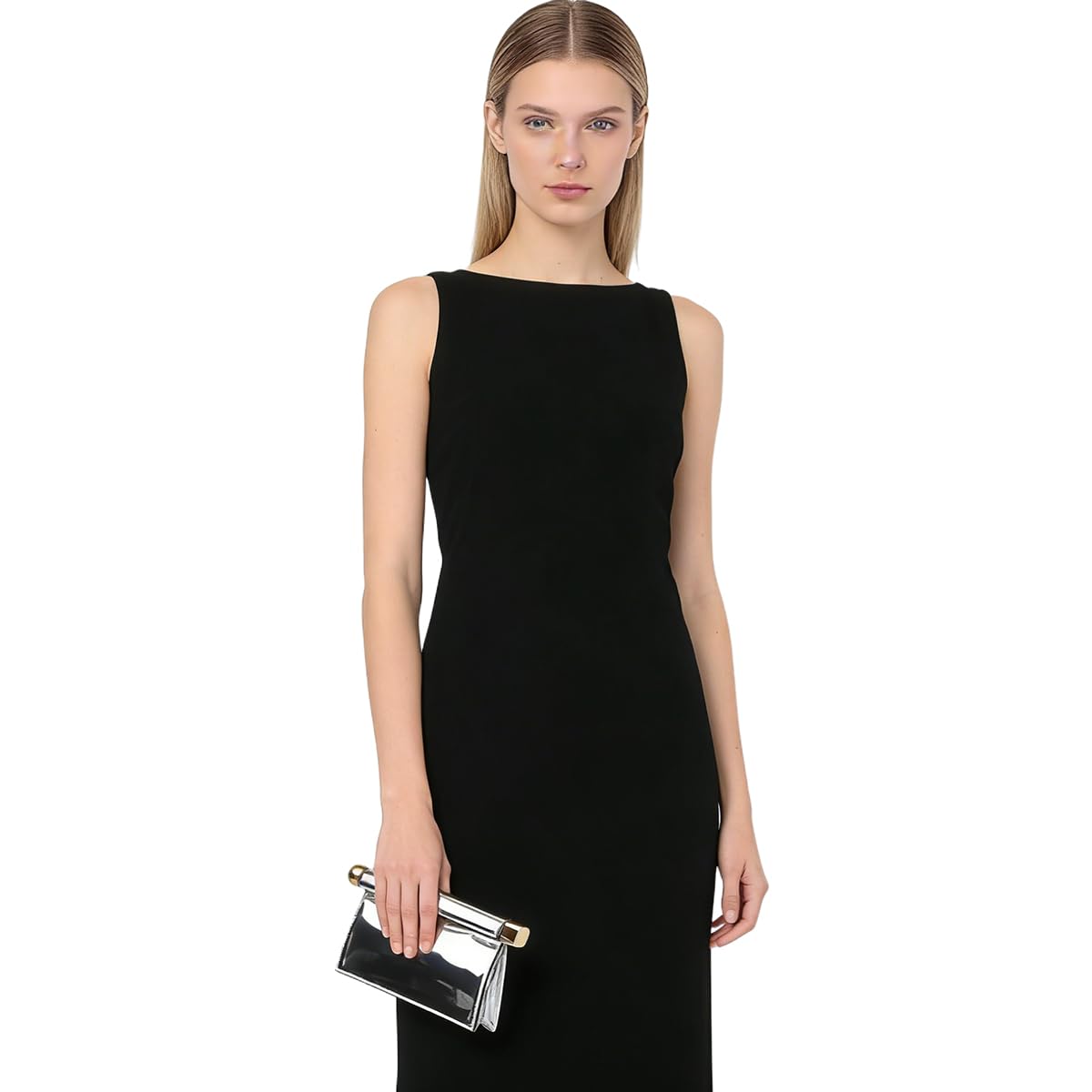 Trendige Clutch aus PU-Leder für Damen, vielseitig, faltbar, Abendtasche, Metall-Dekoration, Crossbody für Bankett, Party