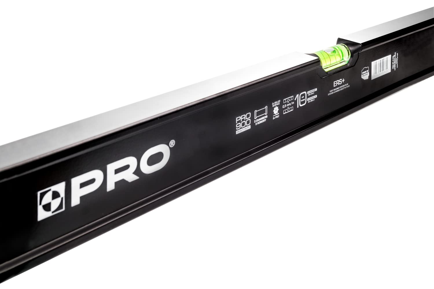 Livella A Bolla Professionale PRO900 – 150 Cm, Fresata Su Entrambi I Lati, Sistema ERS+, Cappucci Antiurto