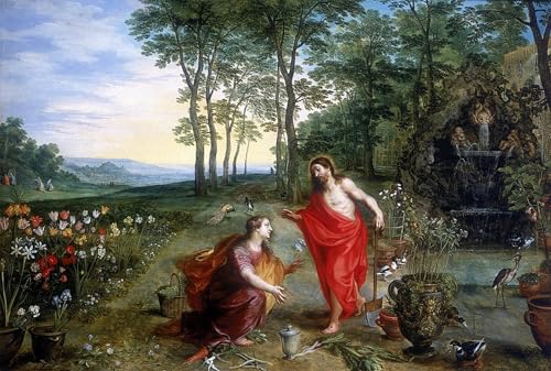 Toile Jan Brueghel Noli Me Tangere pour inspirer la sérénité dans votre salon
