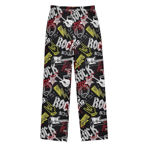 Grunge Rock Music Guitar Boys Pants for Kids Jogger Pants with Pockets S-XL