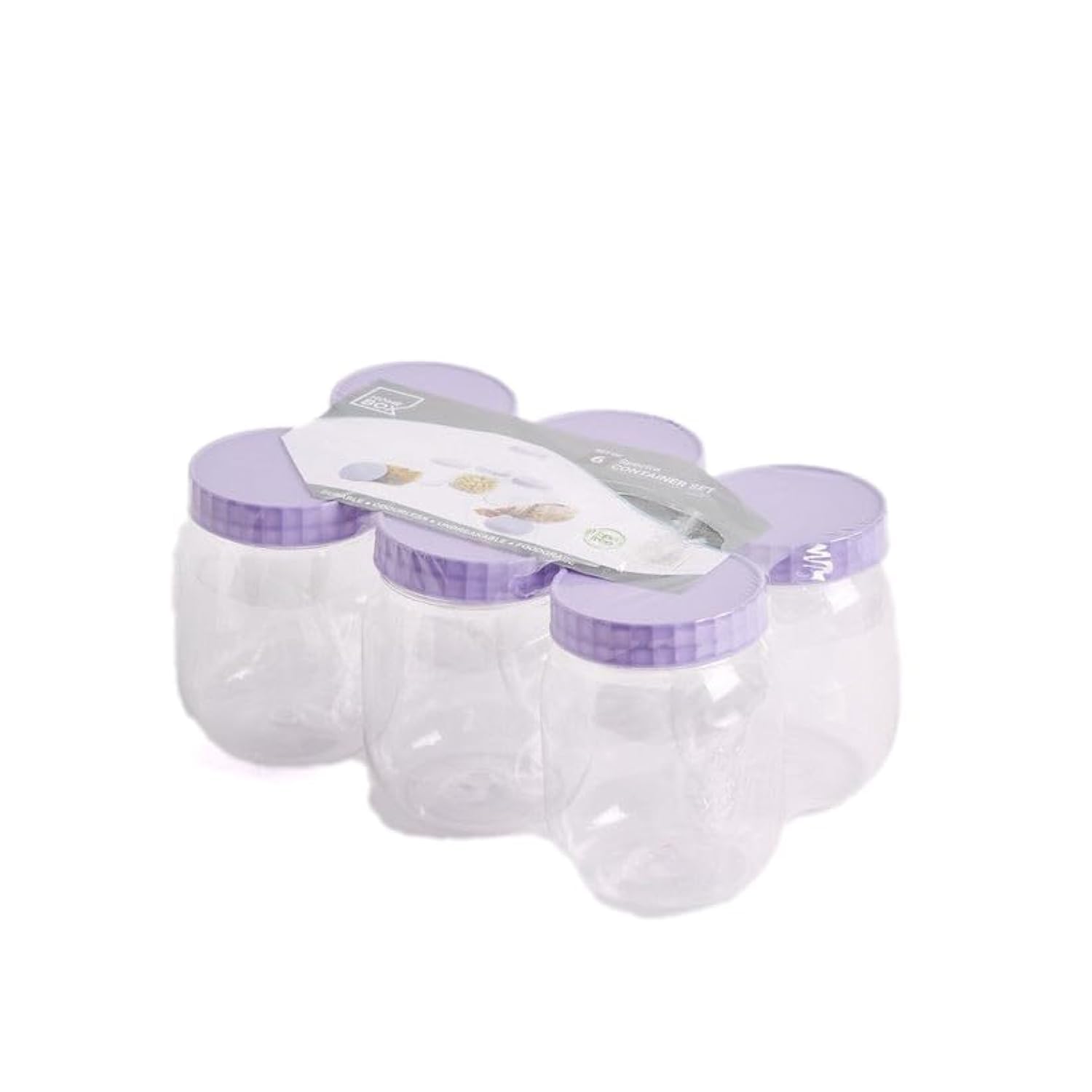 HomeBox Spectra Pet 6-Piece Small Container Set - 500 ml