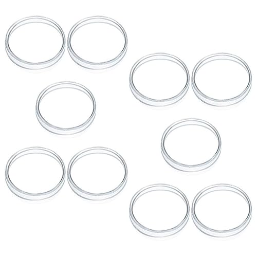 SOLUSTRE 10 placas de petri de laboratorio con tapas placa de cultivo de tejido transparente para experimento de ciencia de laboratorio
