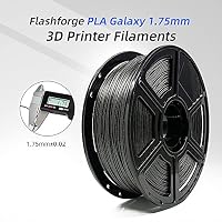 Flashforge PLA Galaxy 1,75 mm 3D-Drucker-Filamente (Galaxy mattschwarz, 1 kg) – Ansicht 2