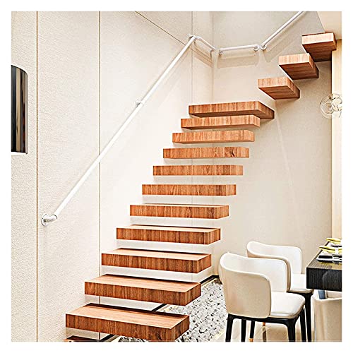 Rampe d'escalier blanche en métal de qualité supérieure pour une architecture moderne