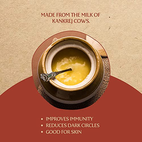 Image of Indicow Farms Pure Authentic A2 COw Ghee (1000ml(1ltr) | Natural| Preservative Free | Vedic Bilona