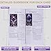 BQLXBABLT Tarot Cards Deck for Beginners with Guide Book Pretty Unique 400GSM Thick Purple Rose (Original) Tarot Oracle Cards with Embossed Edge Standard Size (4.75 * 2.75 in)