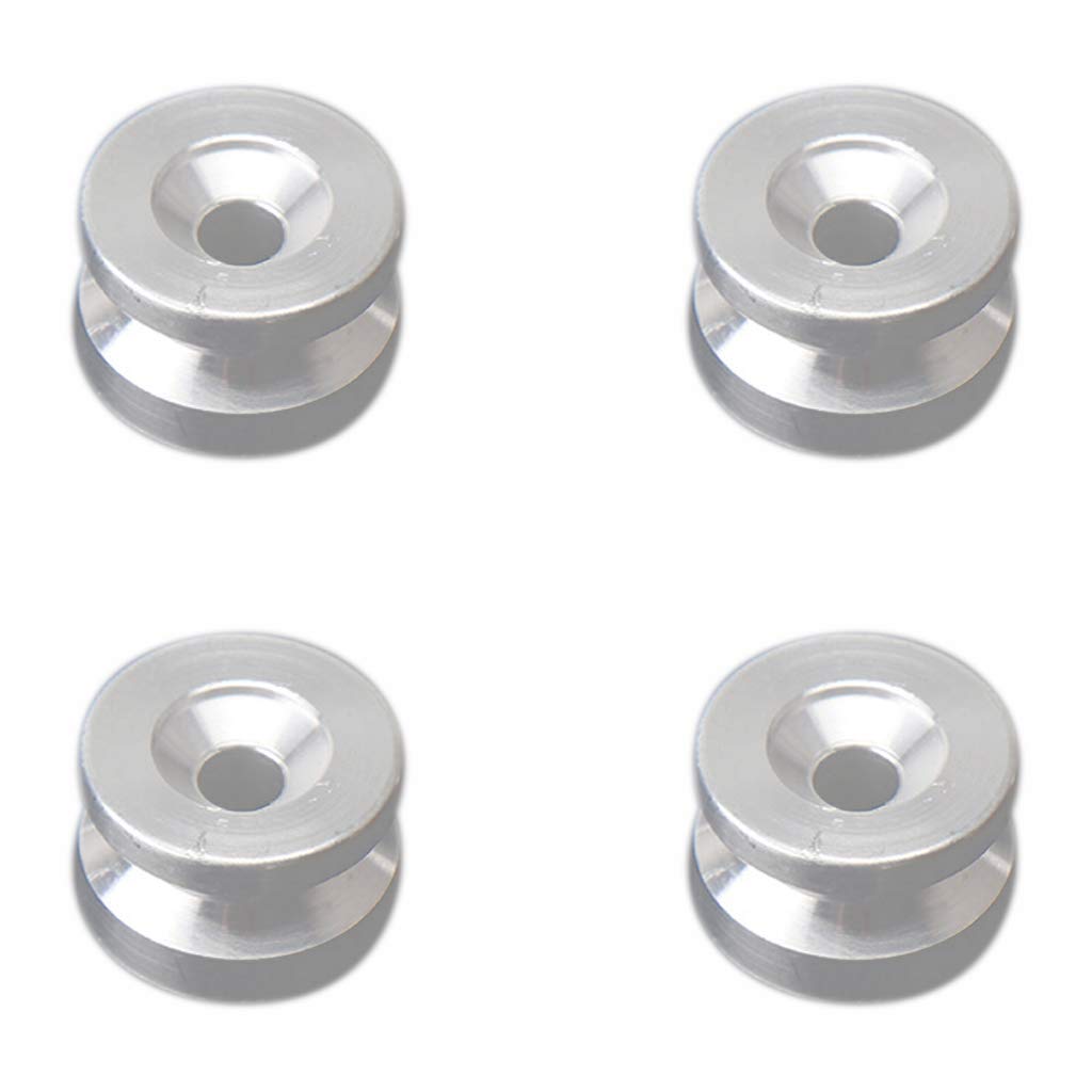 Srutueo Motorcycle Top Rear Luggage Tool Box Case Trunk Bracket Bushing Pad Spacers Buckle Accessories Universal, silver, 450165