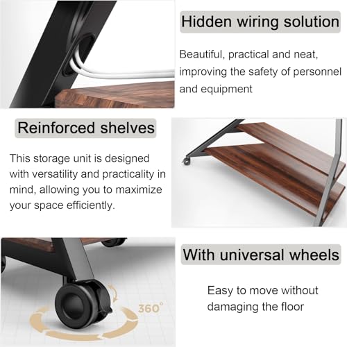 Soporte móvil para TV con ruedas para 75-100 pulgadas miniatura 3