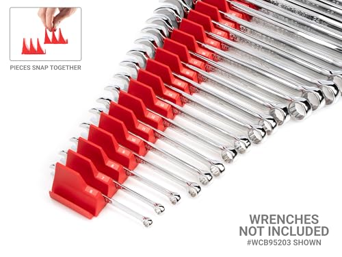 TEKTON 80-Tool Modular Slotted Organizer Set (Red) | OTM92280