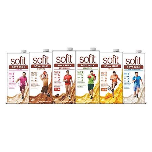 Image of Sofit Soya Milk Mango, 1 Ltr (Pack of 2)