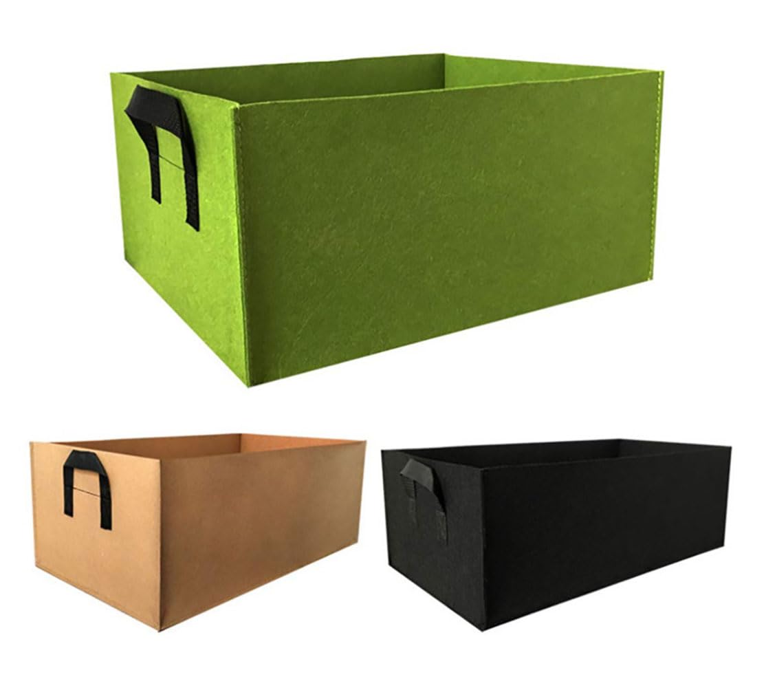 Ulalaza 5 Bolsas de Cultivo de Patatas con Solapa, Bolsas de Cultivo de Plantas de Tela, Bolsa de Patatas con Cinta múltiple, Bolsa de siembra de Fieltro no Tejido para Crecimiento