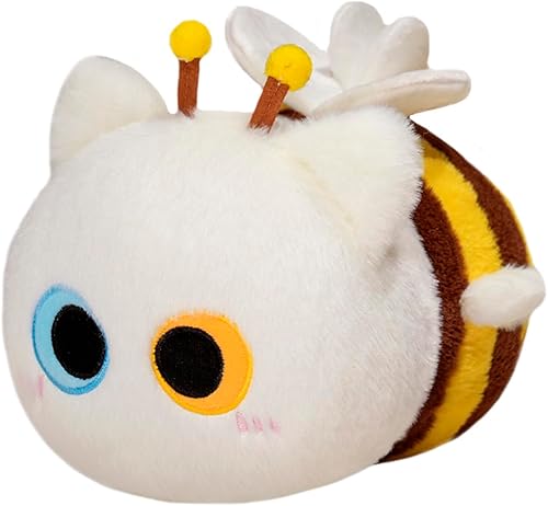 ELAINREN Almohada grande de peluche de perro blanco peludo, suave y esponjosa para perro acostado, almohada de felpa para perros Labradoodle,