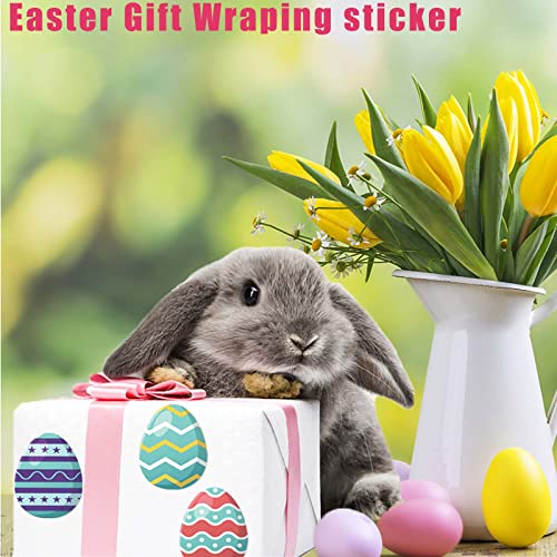 Easter Stickers Roll - 500 Pieces Happy Easter Sticker Roll For Kids Self-Adhesive Holiday Sticker Label Decorative Sticker For Kids Card Gift Boxes Envelope Decor #TOP4