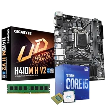 Kit I5 10400 10ª Geração Vídeo Integrado 8gb Ddr4 H410 Gigabyte