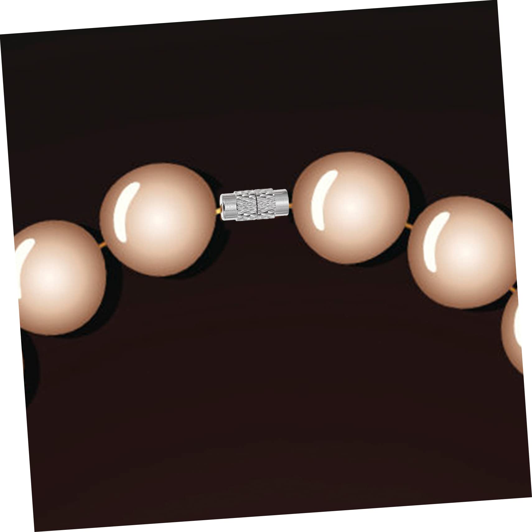 TEHAUX 2 Set Di Fibbie A Vite Per La Creazione Di Gioielli Per Collane Robusti Connettori Per Braccialetti in Ottone 120 Pezzi * 2