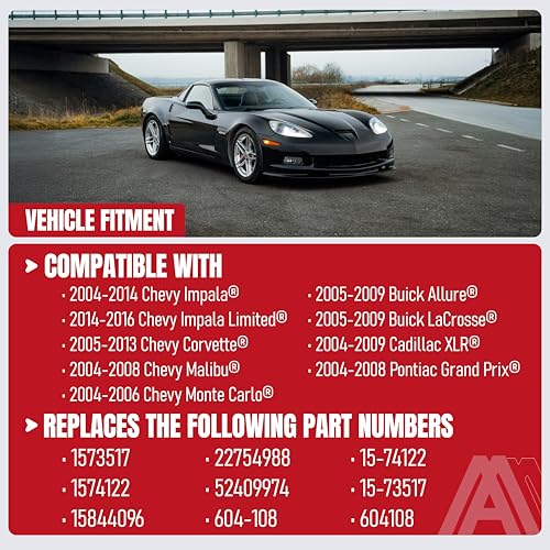 Image of HVAC Air Blend Door Actuator Heater - Compatible with Chevrolet Impala 2004-2013 Vehicles - 1573517, 1574122, 15844096, 22754988, 52409974, 604-108, 15-74122, 604108 - Temperature Air Door Impala