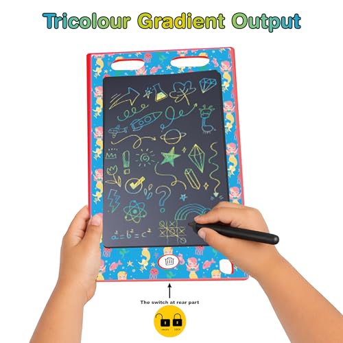 Image of Dr. MADY'S LCD Writing Tablet 8.5-Inch (3-Color Screen) | Reusable Drawing & Writing Pad for Kids | Reusable Digital Slate Drawing Tab |Erasable Writing Board for Kids Aged 3-10-12