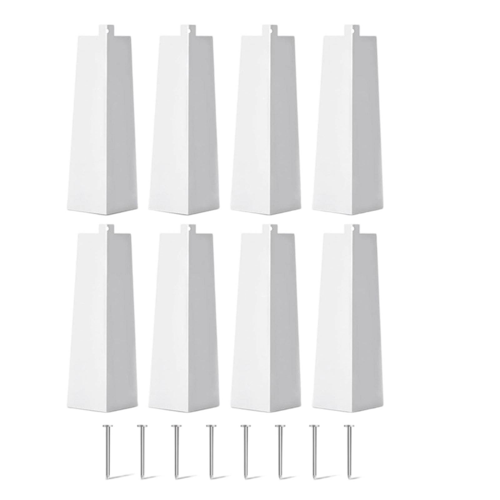 KESOTO Kit da 8 Angolari per Spigoli di Pannelli in Alluminio con Chiodi per Rifiniture di Pareti con Profilo E Foro Preforato per Installazione Facile E