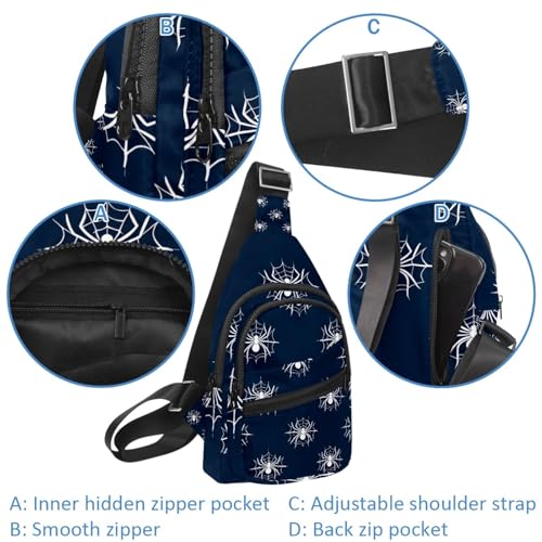 Sac à dos à bandoulière multicolore style araignée taille unique ajustable - 2