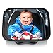 Aplic - Espejo retrovisor para asiento trasero de coche - Vigilancia y seguridad de bebés y niños en su silla - Tamaño grande 23 x 16 cm - Amplio ángulo - Inastillable - Para todos tipos de vehículos