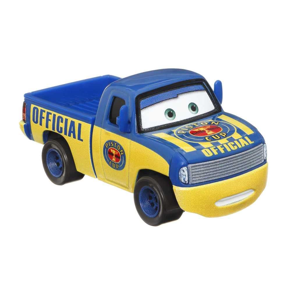 Disney Cars and Pixar Dexter Hover with Flag, 1:55 Scale Exit Toy Vehicle for Ages 3+, Multicoloured