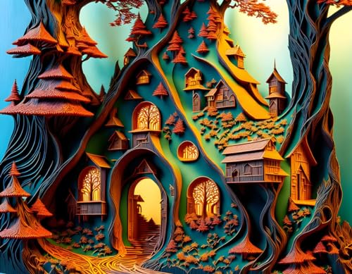 Toile murale sans cadre gravure sur bois peinture 50x70 cm