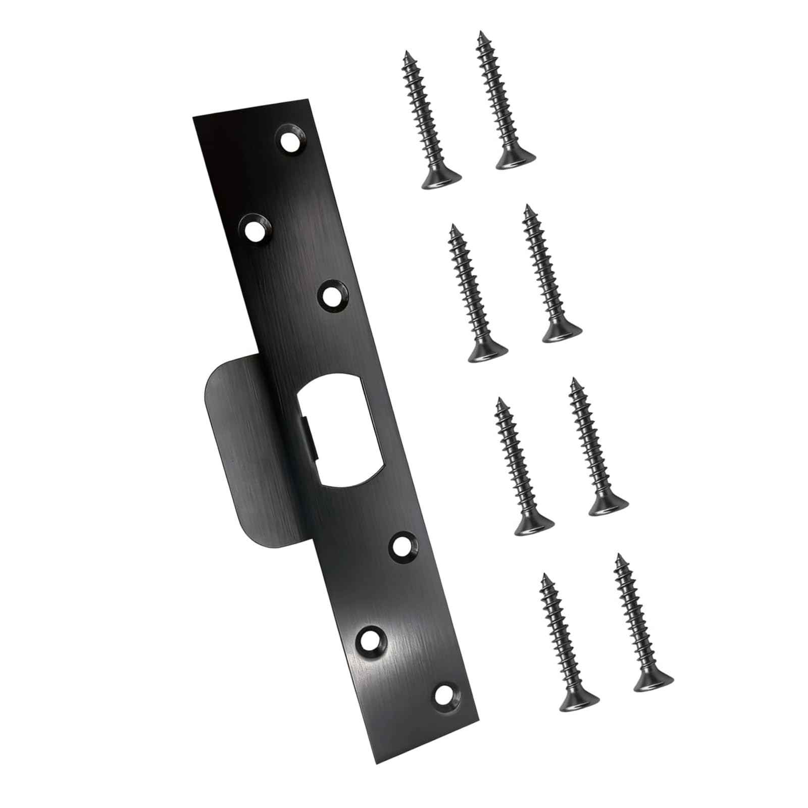 Door Strikes Plate Stainless Steel Heavy Type Reinforcement Plate Door Security Device Suitable for Latches Deadbolts Heavy Duty Stainless Steel Strikes Security Reinforcement for Latches Deadbolts
