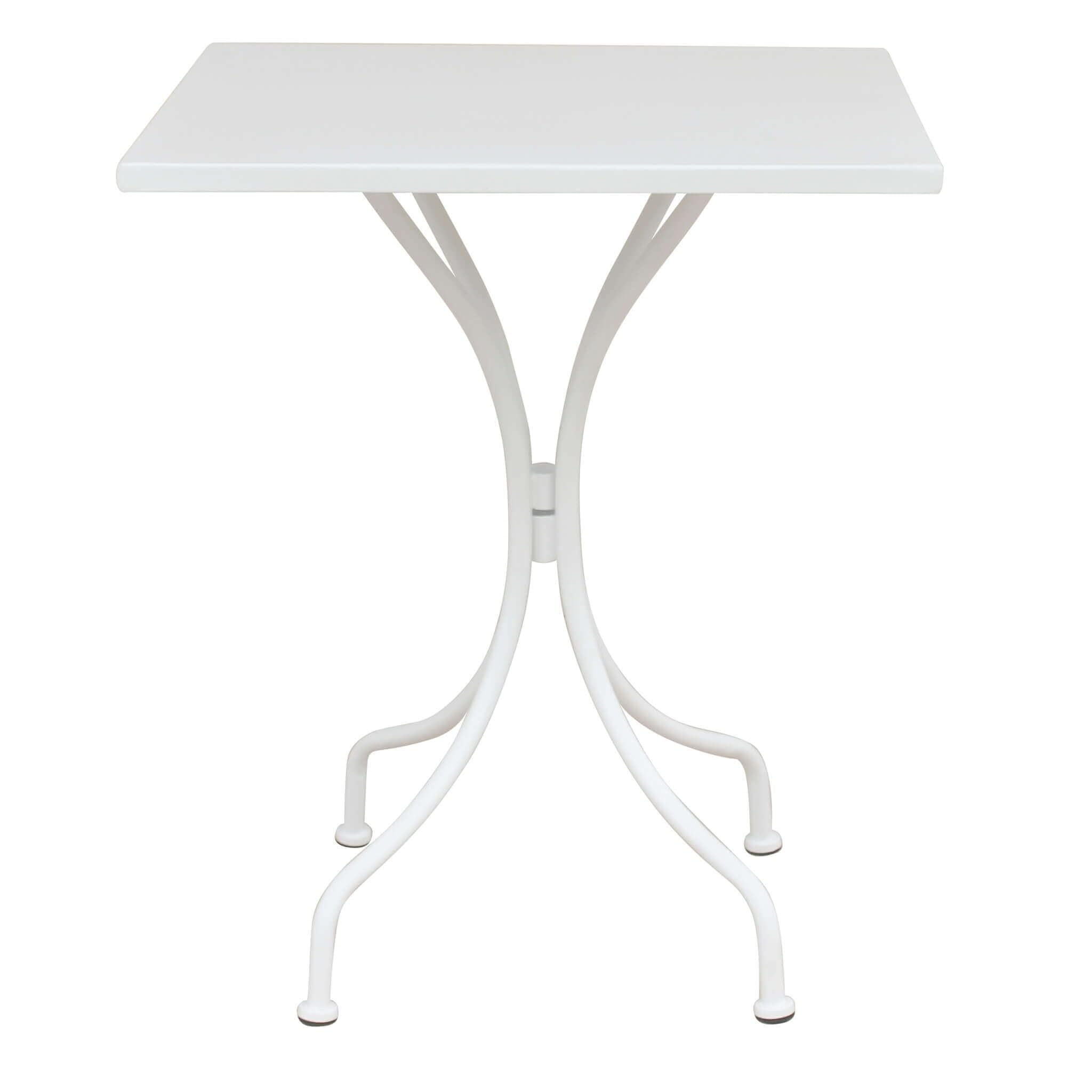 Table carrée 60x60 cm d'extérieur table de jardin en acier terrasse Britain