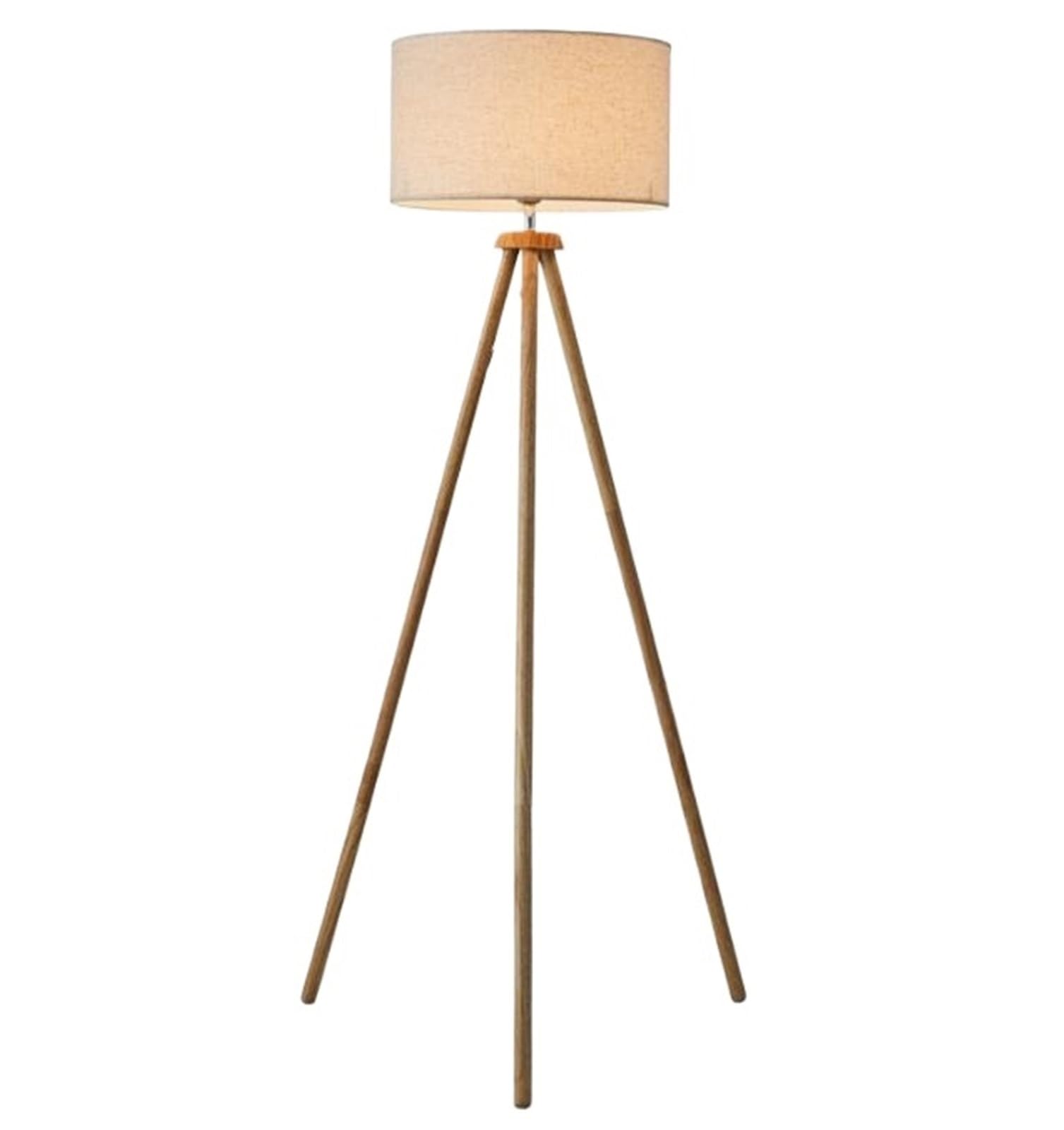 AZHKJKZH Floor Standing Lamp Personality Floor Lamp Modern Wood Tripod for Living Room Bedroom Study Decor Light Living Room