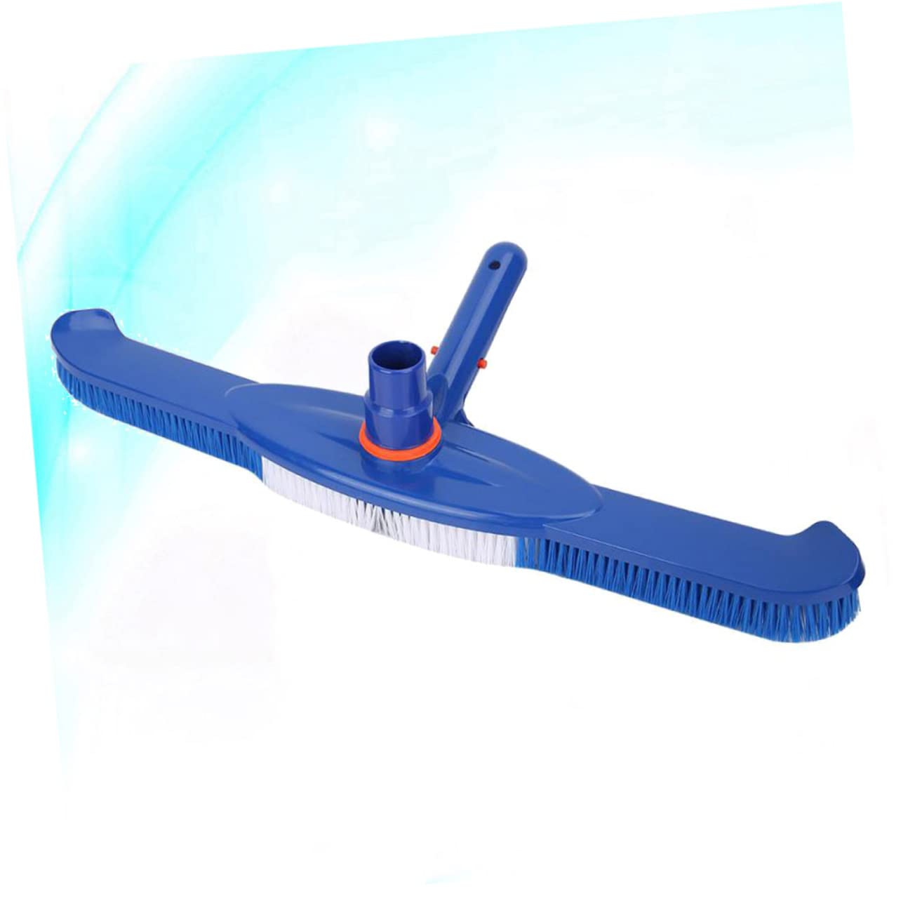 Brosse de Piscine 20 Pouces en Plastique, Robuste, Bleu | Vacances, Brosse de Nettoyage à Poils en Plastique, Accessoire Piscine pour Fond et Parois