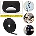 WSZJINB 16Ft x 1In Adjustable Cable Straps with 25 Buckles, Free Cut Length, Black Reusable Fastening Cable Ties, Hook and Loop Securing Strap for Cable Tidy, Wire Management, Cord Organiser, Black