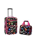 Rockland Fashion Softside Upright Luggage Set, Beach