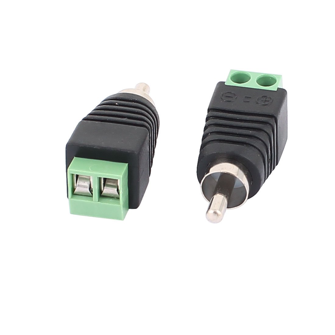 Aexit 50 szt.Złącze śrubowe koncentryczne Cat5 Cat6 do złącza męskiego Jack Audio Video RCA(50 Pièces Bornier À Vis Coaxial Cat5 Cat6 pour Audio Vidéo RCA mâle Connecteur Jack