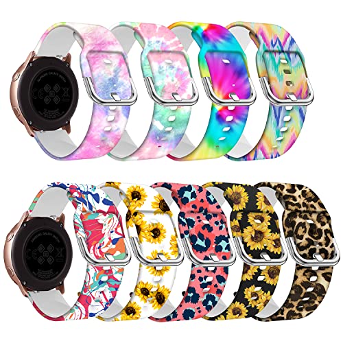 Compatible for Samsung Galaxy Watch 4 Band 40mm 44mm/Galaxy Watch 4 Classic 46mm 42mm Women Girls,Smart Watch Bands 20mm for Galaxy Watch Active 2 Bands 40mm 44mm/Galaxy Watch 42mm/Galaxy Watch 3 41mm