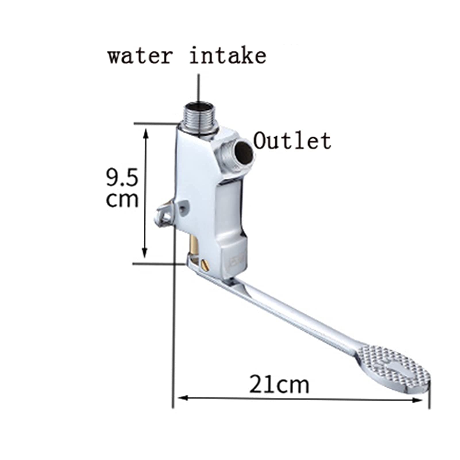 Wasserhähne, Pedal-Wasserhahn-Schalter, Wandmontage, Krankenhaus, Labor, Fabrik, Einzel-Kaltbecken, Fußwasserhahn, Fuß-VAE (Foot VAE)