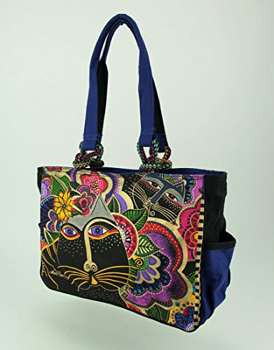 Laurel Burch Carlotta's Cats Tote Multi Talla Única miniatura 2