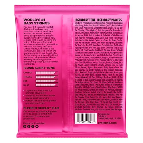 Image of Ernie Ball 5-String Super Slinky Nickel Wound Bass Guitar Strings, 40-125 Gauge (P02824)