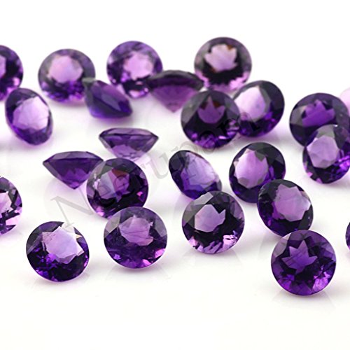 Neerupam Collection Purple Natural African Amethyst Aaa Quality 1.5 Mm Brilliant Cut Round Loose Gemstone #TOP9
